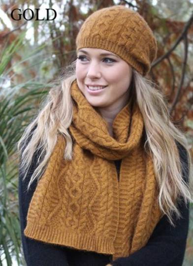 Merino Possum Opito Cable Scarf